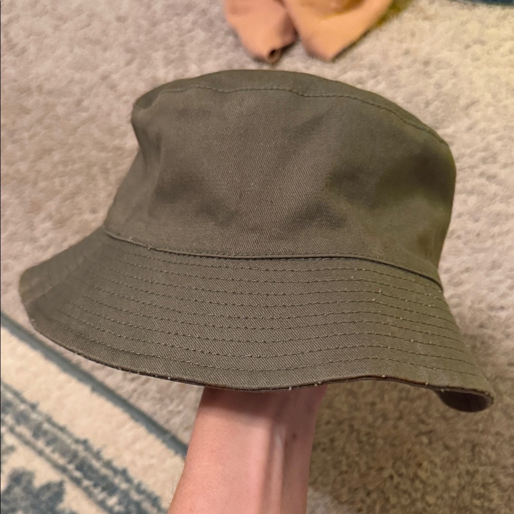 LOFT Olive Green Bucket Hat